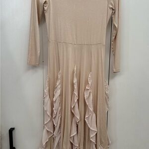 Joyfolie size10 Beige whimsy twirl dress
